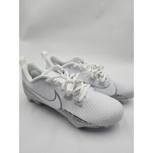Sz 9 Nike Vapor Edge Speed 360 2 White Silver Football Cleats Men's DA5455-102
